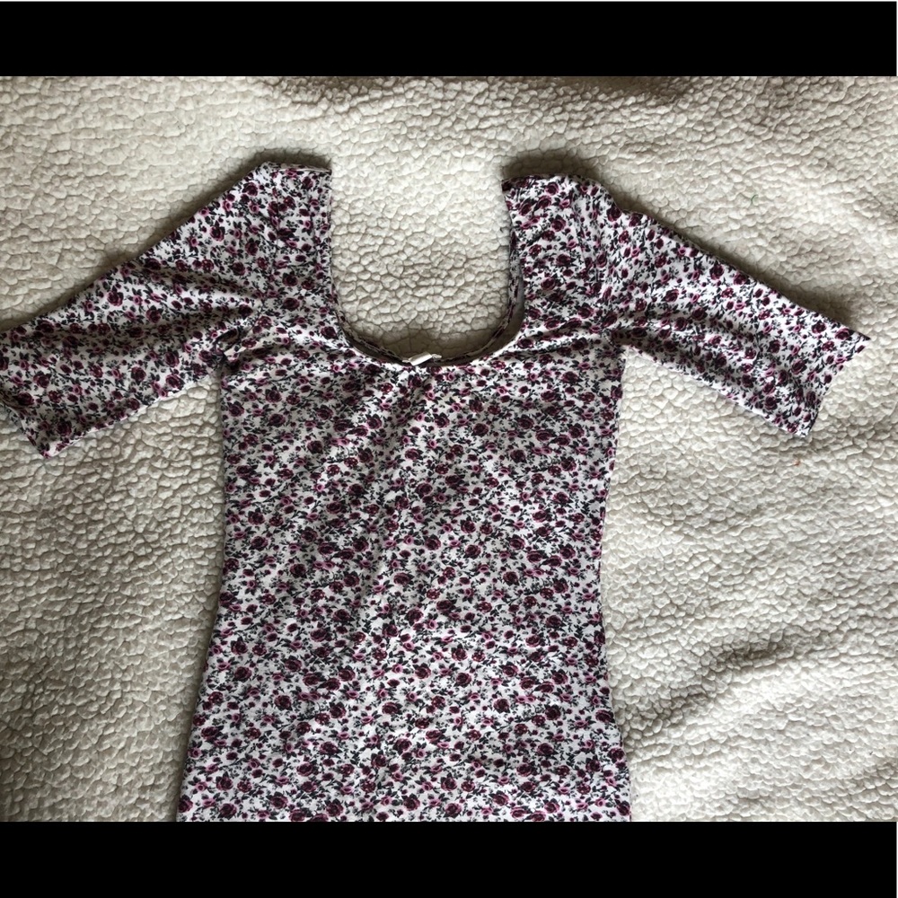 Floral Ballerina Style Top